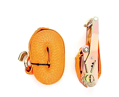 Стяжний ремінь для транспортування вантажів 2 т 6 м×35 мм Kraft&Dele Ремені стяжні вантажні для кріплення вантажів