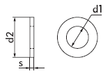 DIN 126 Шайба плоская стальная без фаски