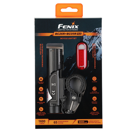 Комплект велофара Fenix, фото 1