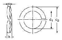 DIN 128 А Шайба пружинная одновитковая