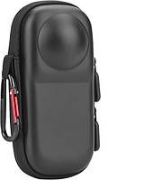 Кейс BRDRC для зберігання камери Insta360 X4 X5 жорсткий чорний захисний чохол з ремінцем для аксесуарів