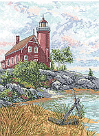 Набір для вишивання хрестом "Janlynn" 032-0102 Маяк Ігл-Харбор