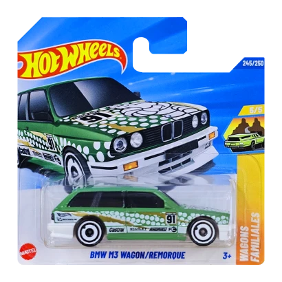 Машинка Базова Hot Wheels BMW M3 Wagon Wagons 1:64 JBB48 Green, фото 1