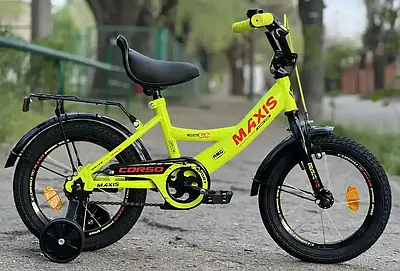 Дитячий велосипед 12" Corso MAXIS CL-12017 на зріст 90-100 см жовтий