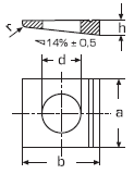 DIN 435 Шайба косая квадратная