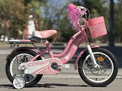 Дитячий велосипед 14" Corso Nice NC-14362 на зріст 95-105 см рожевий