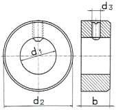 DIN 703 Кольцо установочное с гнездом для винта