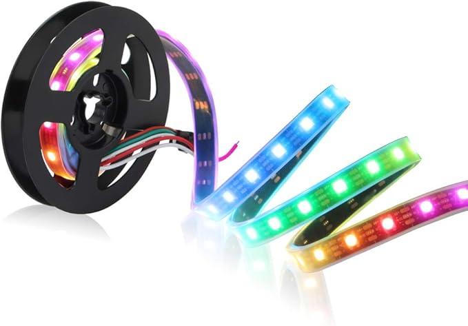 Світлодіодна стрічка Chinly 1 м, 60 світлодіодів WS2812B, SMD5050 RGB 60 пікселів. IP67, фото 1