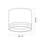 Світильник VIDEX під лампу GX53 накладний Білий (VL-SPF35A-W), фото 3