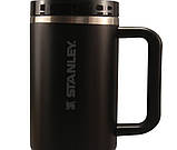 Термос термочашка Stanley Quencher ProTour Flip Straw Tumbler з нержавіючої сталі Black 2.0  1,18 л KT6007870-C4-Уцінка solve, фото 8