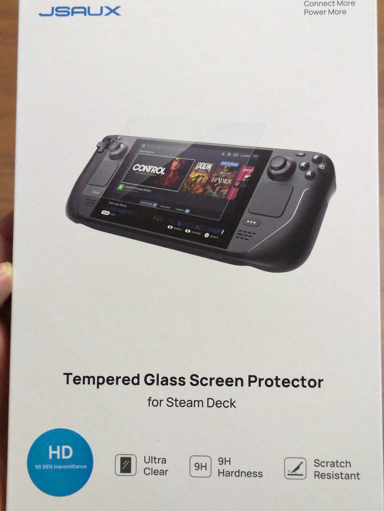 JSAUX загартоване скло для Steam Deck/OLED 7 2 шт, 9H, з напрямною рамкою - фото покупців 1