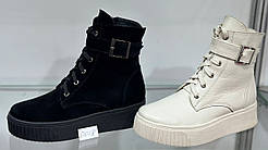 Черевики високі жіночі зимові шкіряні від виробника модель КС25-18