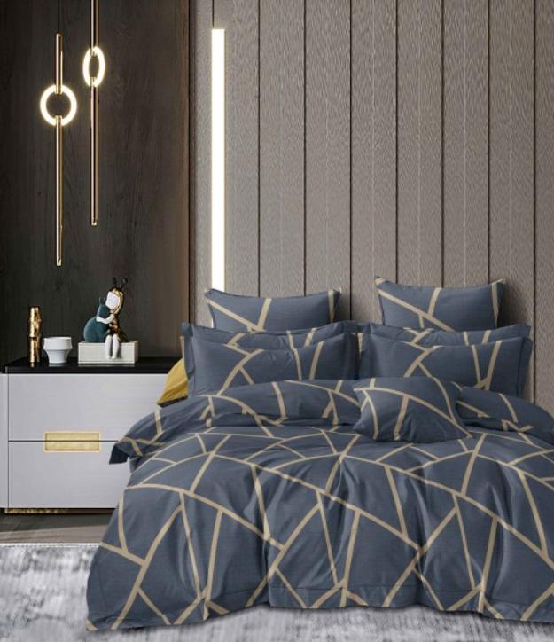 Бязь євро комплект постільної білизни розмір 200х215 см малюнок красиві квіти, фото 1