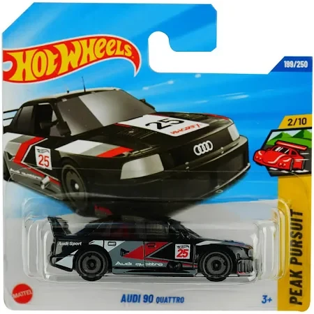 Базова машинка Hot Wheels Audi '90 Quattro Peak Pursuit 1:64 JBC04 Black, фото 1
