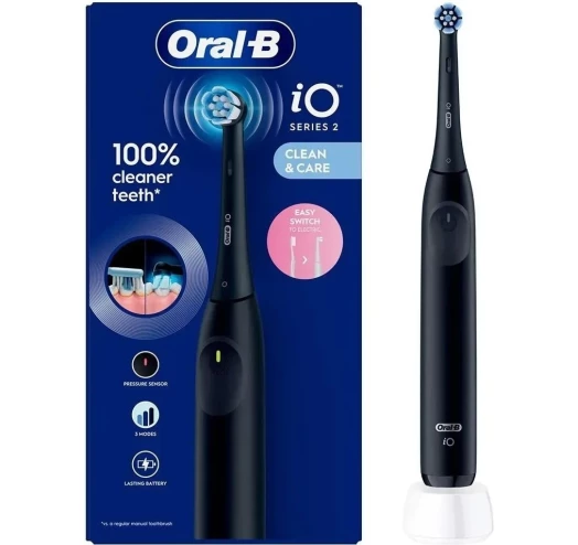 Електрична зубна щітка Oral-B iO Series 2 Clean&Care, чорна