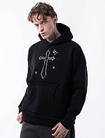 Чоловіча кофта худі CHROME M2720 чорна