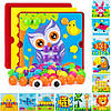 Розвиваюча гра мозаїка Попугай, 12 картирнок та 46 великих фішок, подарунок для дівчинки, для хлопчика, фото 7