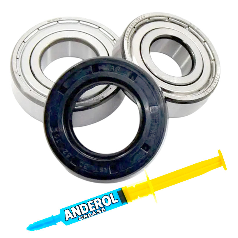 Комплект підшипників для пральної машини indesit, Ariston (6204+6205+30*52*10/12) - запчастини для пральних машин, фото 1