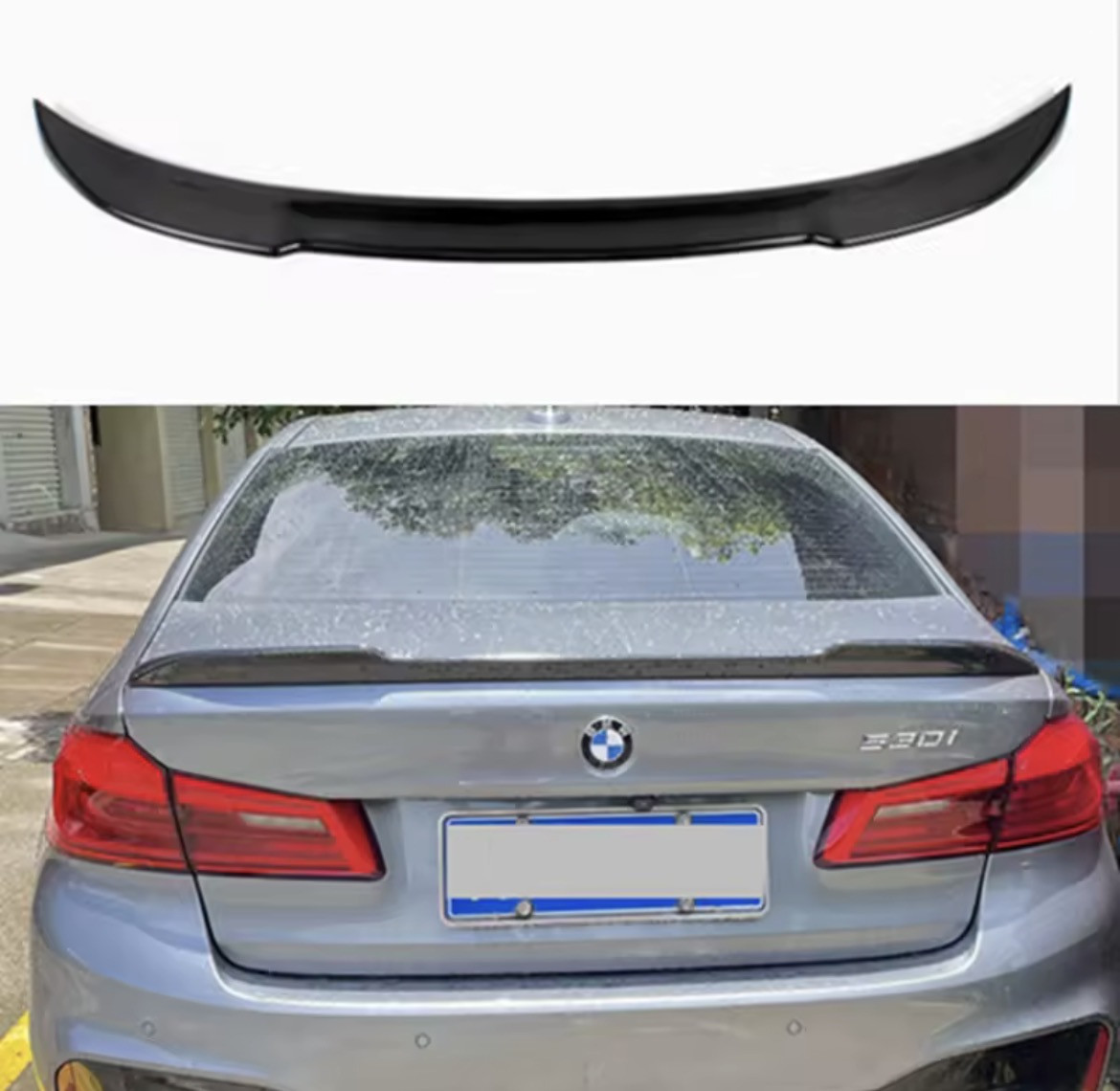 Спойлер BMW G30 CS style чорний глянець, фото 1