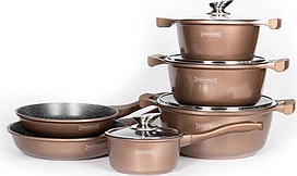 Набір посуду для індукції Royalty Line FD10С (мідний) 10 предметів