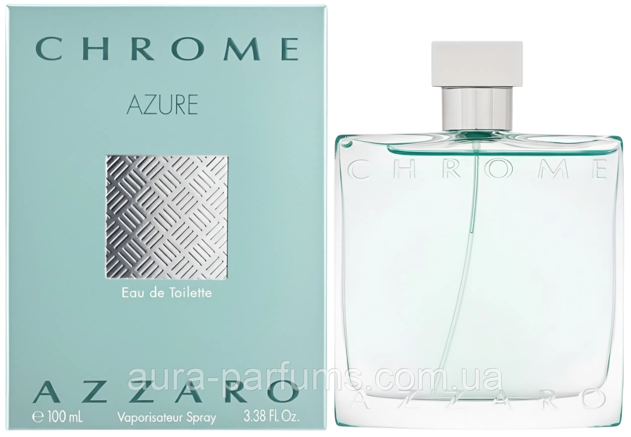 Чоловічі парфуми Azzaro Chrome Azure Eau De Toilette Туалетна вода 100 ml/мл