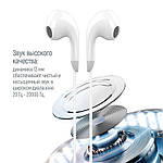 Гарнітура СolorWay 3.5 mm Wired Earphone Sound Wave White (CW-WD04WT), фото 3
