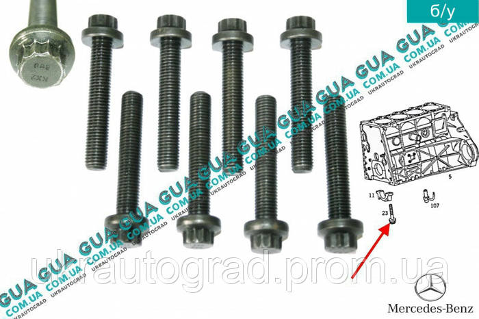 Болт / винт коренного бугеля / крышки коленвала - внешний torx ( M11x1 ...