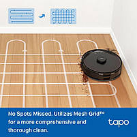 Робот-пилосмок TP-LINK TAPO RV 30 MAX LIDAR з підтримкою вологого прибирання TAPO-RV30-MAX, фото 7