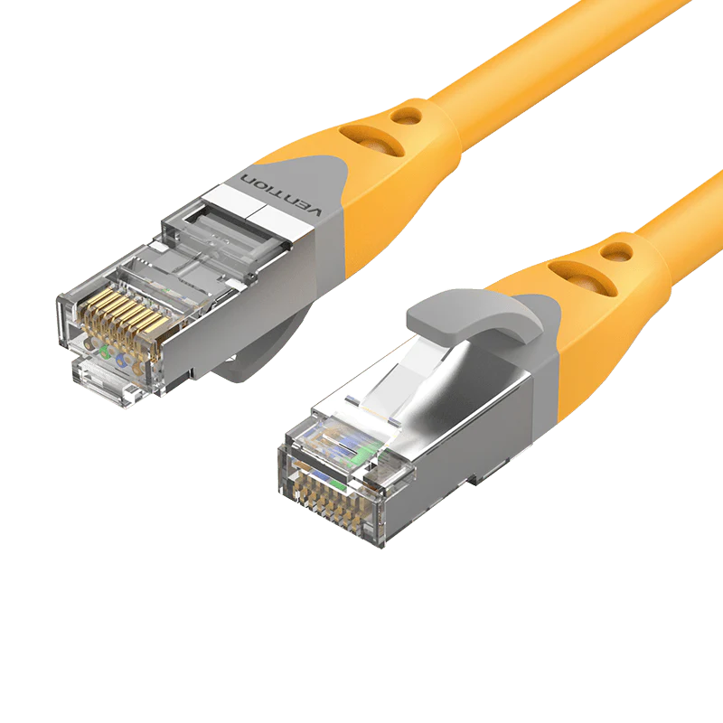 Кабель Vention Cat.6A SFTP Patch Cable 1M Жовтий, фото 1