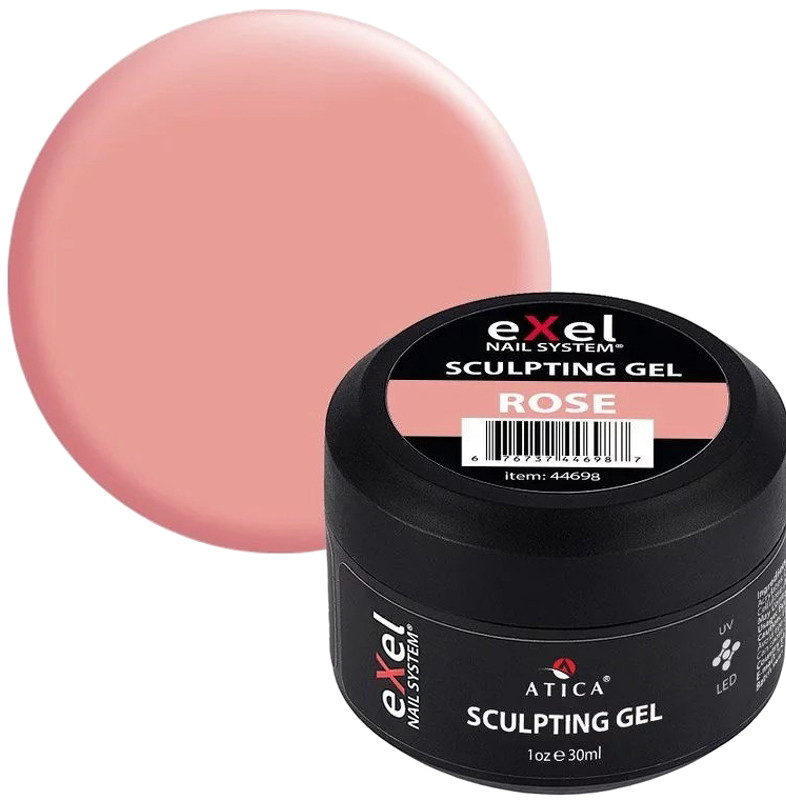 Гель моделювальний 04 Rose Sculpting Gel Atica, 30 мл, фото 1