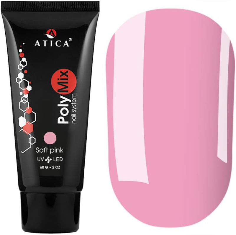 Полігель PolyMix 13 Simple Pink Atica, 30 мл, фото 1