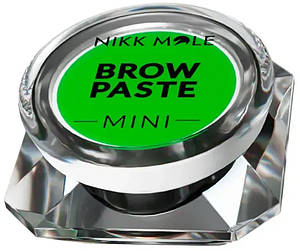 Паста для брів зелена Brow Paste Green Mini Nikk Mole, 3.5 г