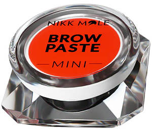Паста для брів жовтогаряча Brow Paste Mini Orange Nikk Mole, 3.5 г
