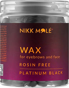 Воск в гранулах для бровей и лиц Platinum Black Nikk Mole, 100 гр