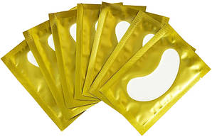 Патчі для нарощування вій золоті Navina YRE, 10 шт.