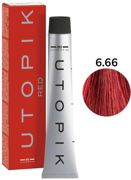 Крем-фарба для волосся 6/66 темний гранат UTOPIK HIPERTIN, 60 мл, фото 1