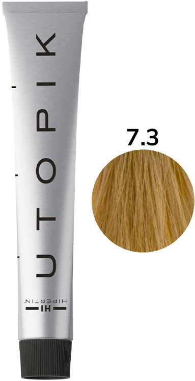 Крем-фарба для волосся 7/3 золотистий блонд UTOPIK HIPERTIN, 60 мл, фото 1