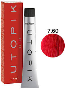 Крем-фарба для волосся 7/60 інтенсивний червоний блонд UTOPIK HIPERTIN, 60 мл