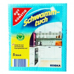 Універсальні серветки — мочалки для прибирання будинку Gut & Günstig Schwamm-tuch 5 шт