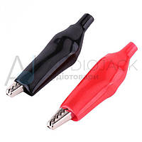 Пара Крокодилів середніх в ізоляції L=43, Червоний+Чорний