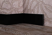 Плінтус МДФ фарбований (чорний мат)80/12