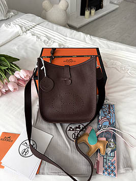 Hermes Evelyne Chocolate 19x21x6