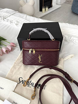 Yves Saint Laurent Gaby Vanity Burgundy 19x11x8