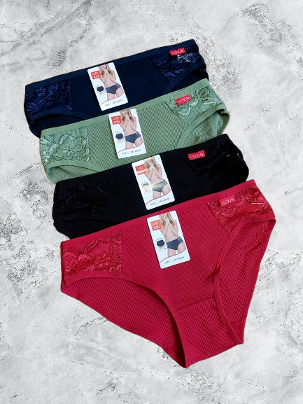 Плавки труси жіночі бавовна стрейч №9576 р.42-44 46 48. Від 6 шт по 39грн., фото 1