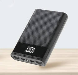 Корпус для Power Bank КА4 4*18650, 2*USB, 22.5W, PD3.0-QC4+ Чорний