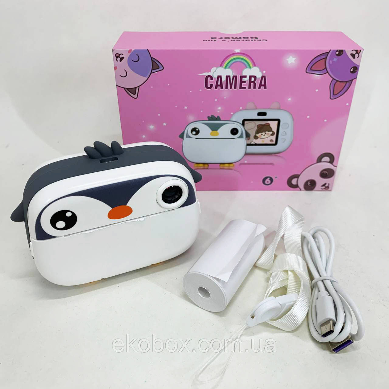 Камери миттєвого друку, Дитячий цифровий фотоапарат з функцією друку фотографій, Миттєвий друк знімків RN-24, фото 1