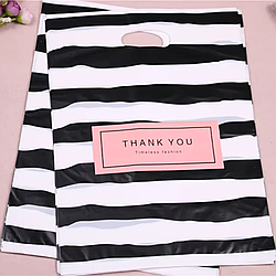 Пакети типу Банан 45x55 см 100 шт, пакети з прорубними ручками