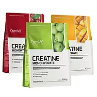 Креатин OstroVit Creatine monohydrate 300 г  (без смаку, та зі смаками)