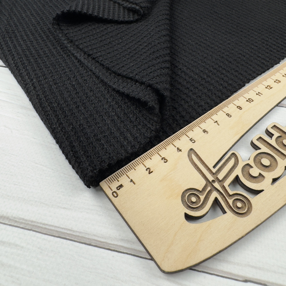 Ангора Вязанка чорна - щільність 380г - 150см.