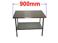 Стіл робочий з нержавіючої сталі 90 x 60 см